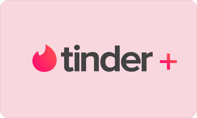 Tinder Plus abonnement Tinder Plus abonnement logo afbeelding